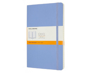 Блокнот Moleskine Classic Soft Large A5 120 листов в линейку голубой на сшивке (130x210 мм)